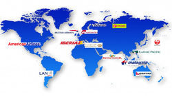 Oneworld Alliance map